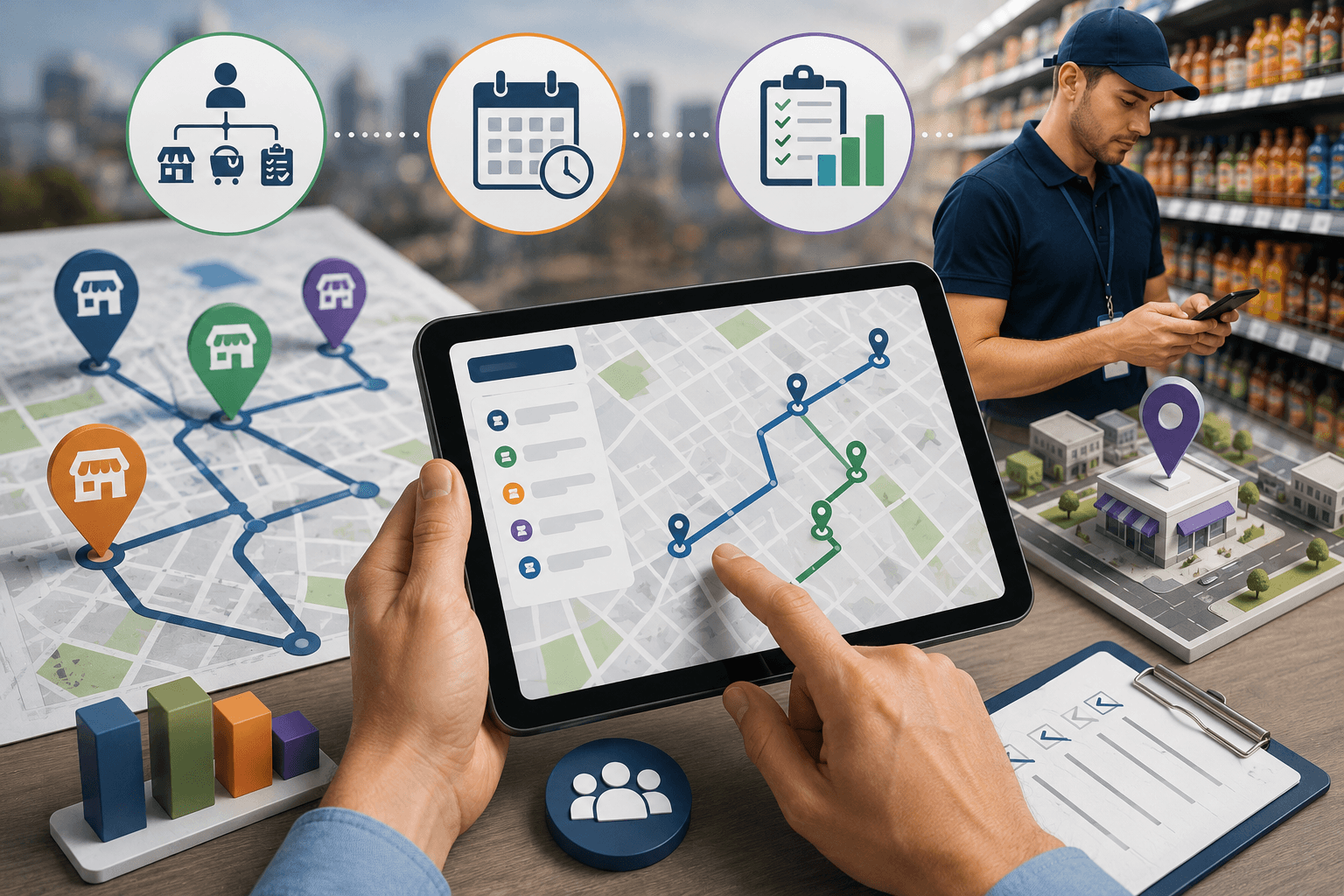 How to plan field routes for trade marketing teams
