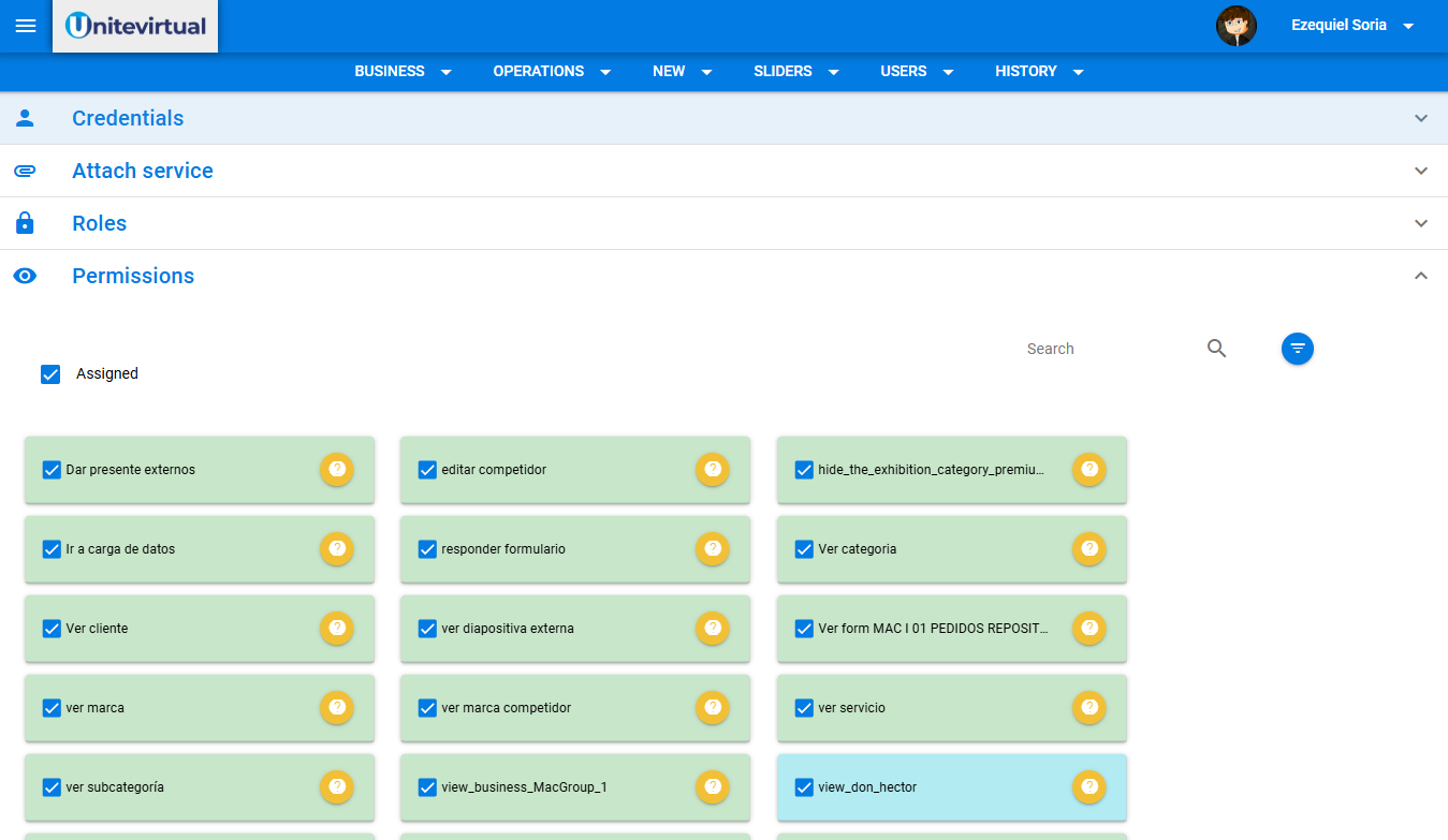 Usuarios y Permisos - App